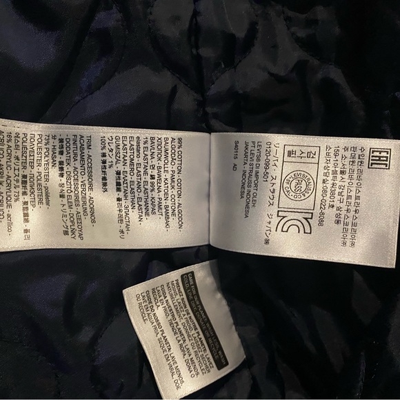 EUC Levi Sherpa Denim Collar Jacket With Lining Size Med Dark Wash Snap Close - Picture 8 of 11